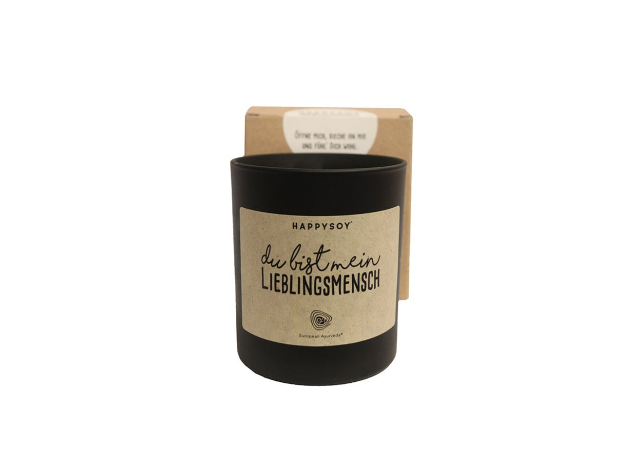 Happy Soy Duftkerze "Du bist mein Lieblingsmensch!"