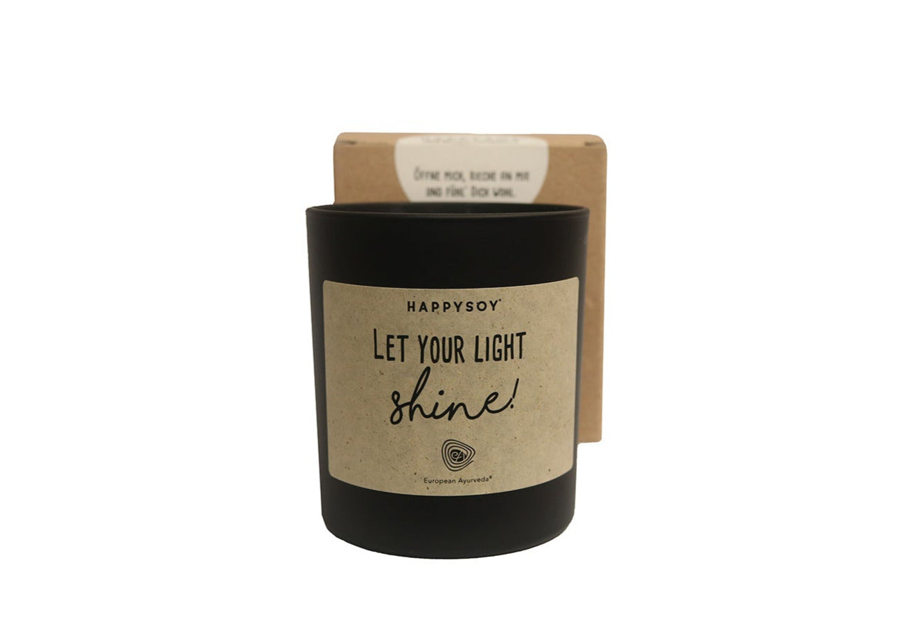 Happy Soy Duftkerze "Let your light shine!"