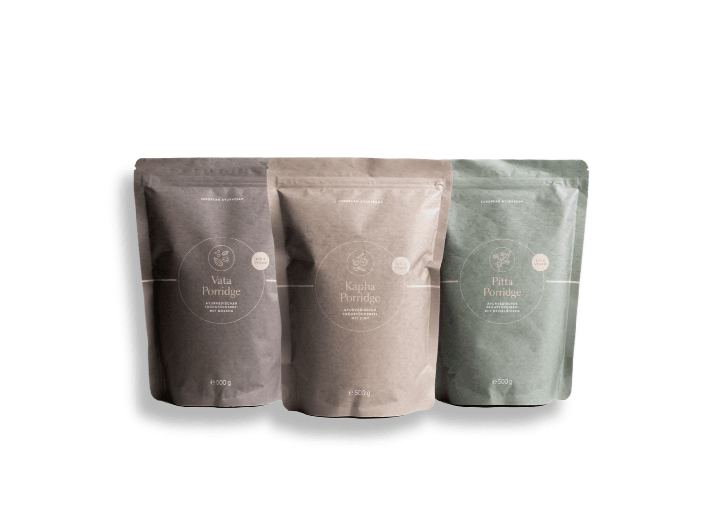 European Ayurveda® Porridge Bundle 3x500 g - European Ayurveda® | Shop