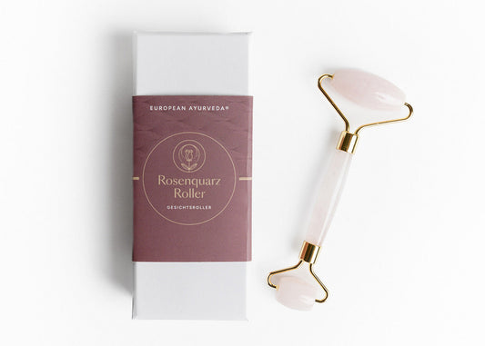 European Ayurveda® Rosenquarz Roller