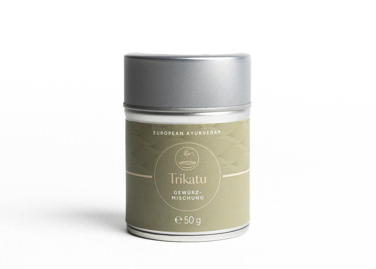 European Ayurveda Trikatu Gewürzmischung 50 g für die ayurvedische Küche.